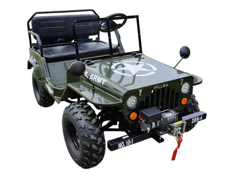 Hillbil Mini Willys Jeep US Army Elektro XTR